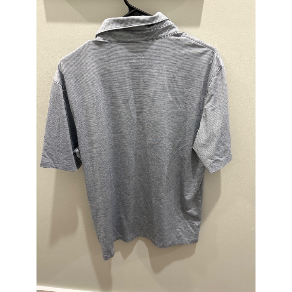 Vineyard Vines Performance Polo Shirt Mens Medium Blue/gray Striped Short Sleeve - Picture 5 of 5